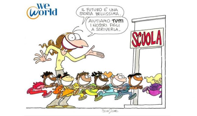 Rientro in classe: la vignetta di Silvia Ziche per una scuola che non lasci  più indietro nessuno - Tuttoscuola