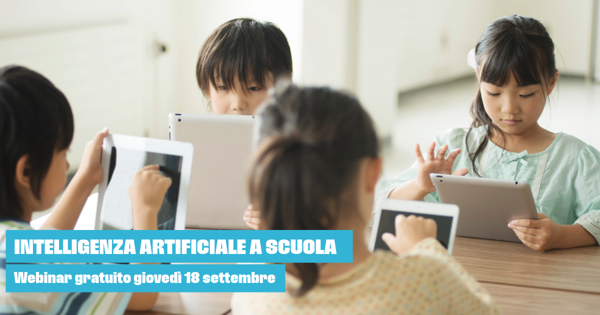Tuttoscuola.com – Intelligenza artificiale a scuola: webinar gratuito oggi, giovedì 18 settembre Editoriale Tuttoscuola